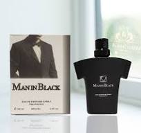 ادکلن مردانه مانین بلک 100میل .رایحه ی گرم معطر گل و چرم